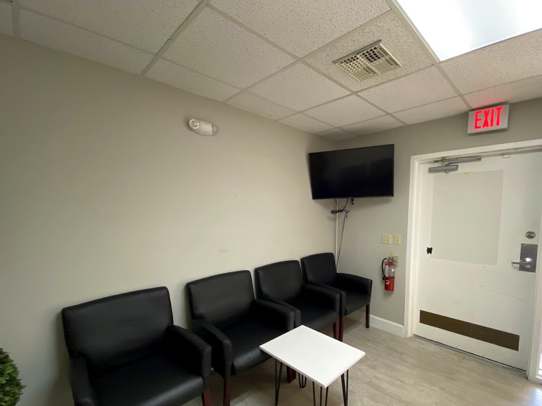 Renovated suite waiting room